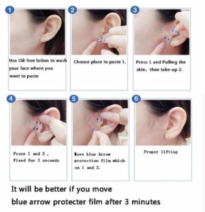 20Pcs Korean V Shape Facial Slimming Sticker Face Chin Lift Up Tool Adhesive Tape Face Mask BIG