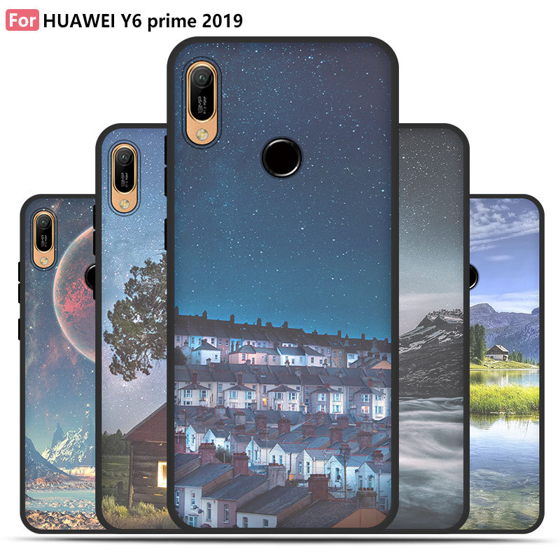 2PCS Huawei Y6/Y7 Prime (2018/2019) Mobile  Accessories Case Mobile Cartoon Phone Case Soft Cover