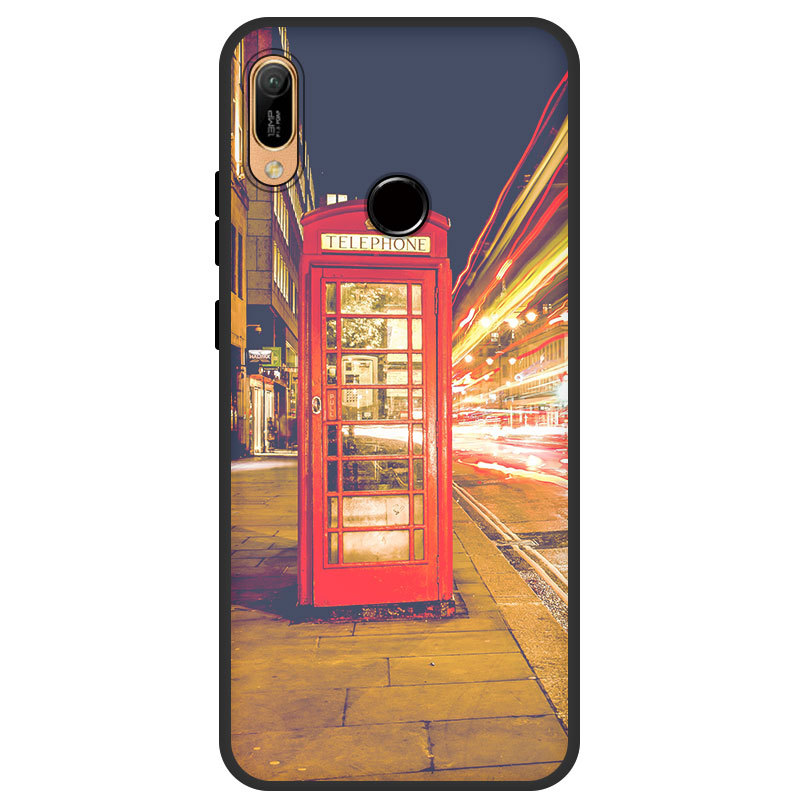 2PCS Huawei Y6/Y7 Prime (2018/2019) Mobile  Accessories Case Mobile Cartoon Phone Case Soft Cover