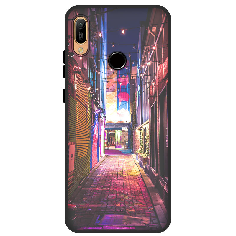 2PCS Huawei Y6/Y7 Prime (2018/2019) Mobile  Accessories Case Mobile Cartoon Phone Case Soft Cover