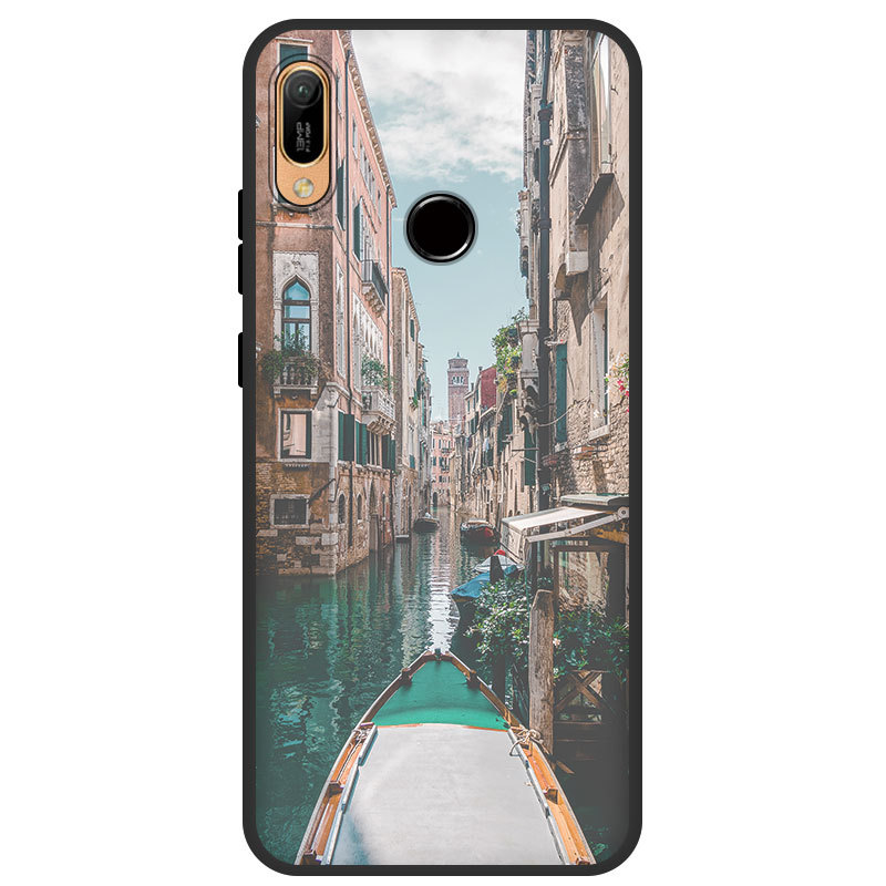 2PCS Huawei Y6/Y7 Prime (2018/2019) Mobile  Accessories Case Mobile Cartoon Phone Case Soft Cover