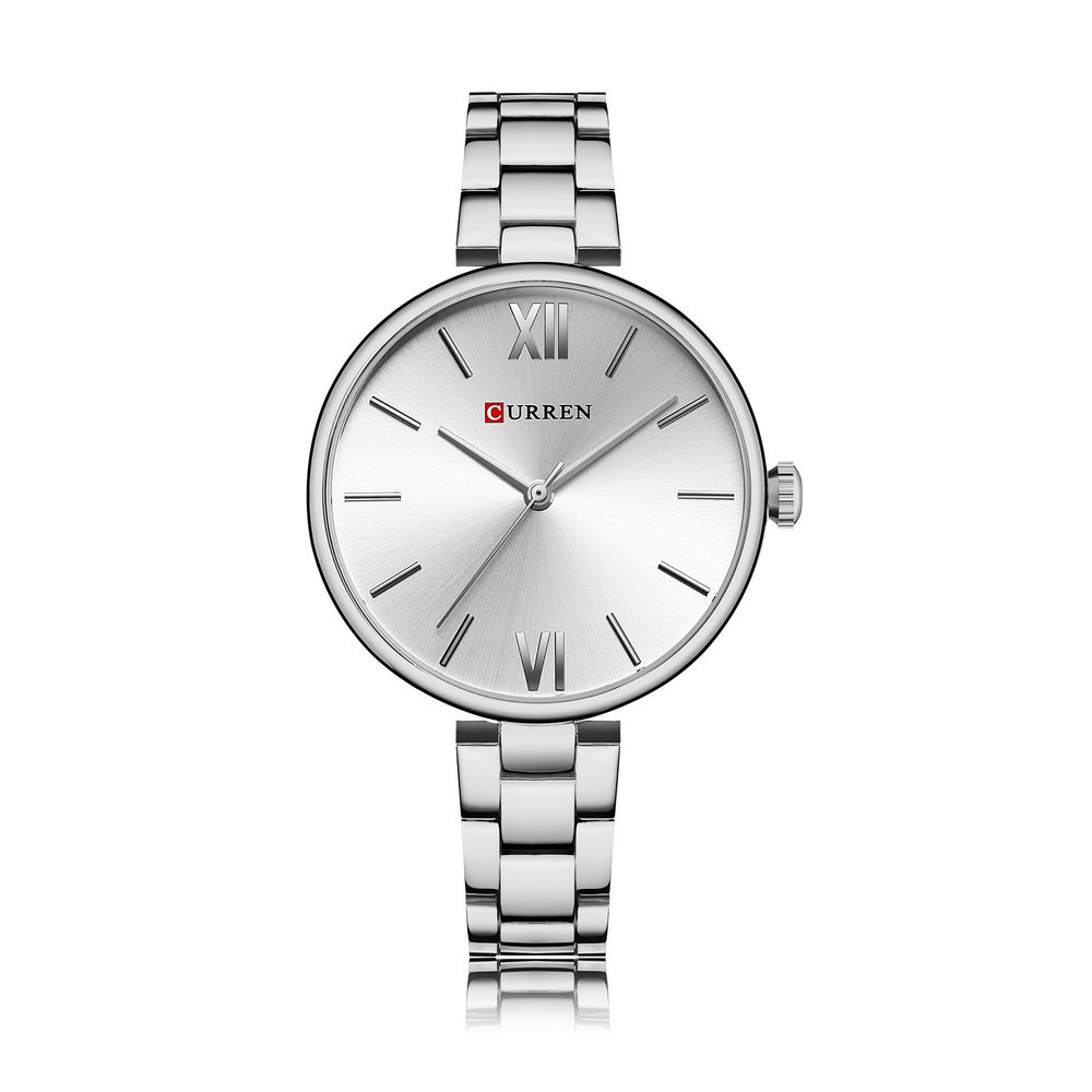 CURREN Women's Watch 9017 30ATM Water Resistant Luxury Stainless Steel Ladies Wrist Watch
