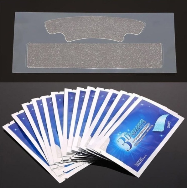 28pcs 3D White Gel Teeth Whitening Strips Oral Hygiene Care Double Strips Whitenin Bleaching Tools