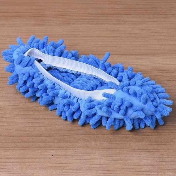 1pair(2pcs) Mop Slipper Floor Polishing Cover Cleaner Dusting Cleaning House Foot Shoes Cove