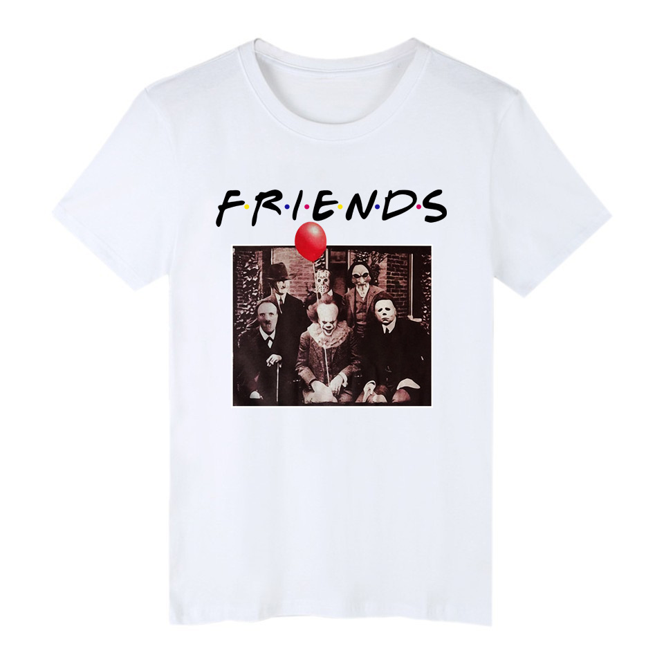 T-shirts Horror Friends Halloween Unsiex T Shirt for Men's Clothes Polos Mens Womens
