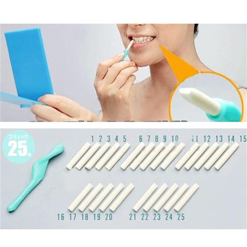 50pcs Hyper Dental Peeling Stick + 25 Eraser Teeth Whitening Pen Cleaning Teeth Tools