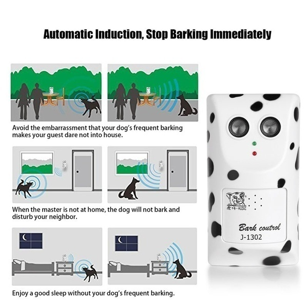 Humanely Ultrasonic Anti Bark Device Stop Barking Machine Control Dog Barking Silencer Hanger UKPlug