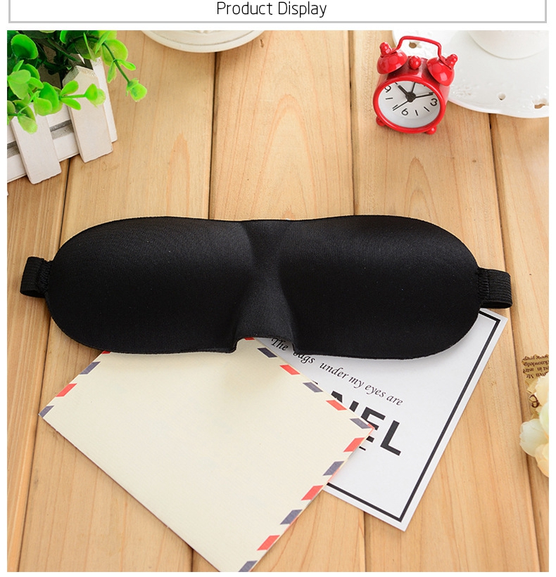 3D Sleeping  Eye Mask Cover Patch Paded Soft Sleeping Mask Blindfold Eye Relax Massager Beauty Tools