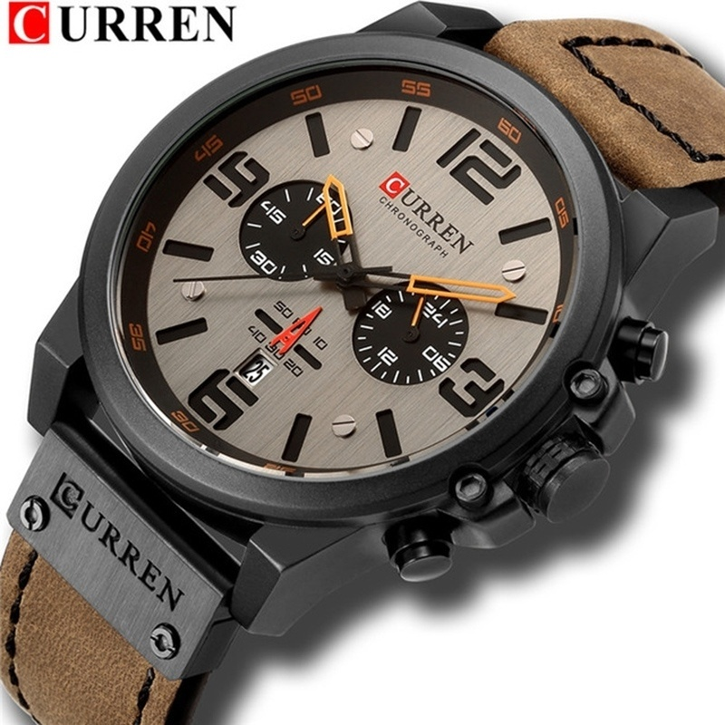 CURREN Fashion Mens watches Top luxury brand men watch quartz watch Men's Fashion Accessories