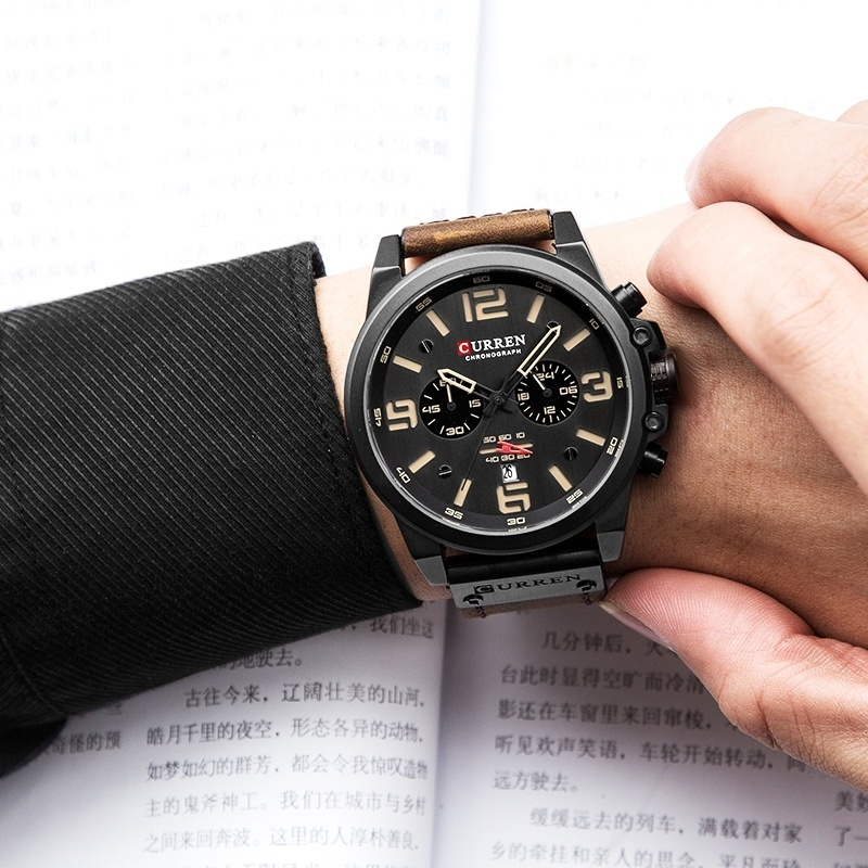 CURREN Fashion Mens watches Top luxury brand men watch quartz watch Men's Fashion Accessories