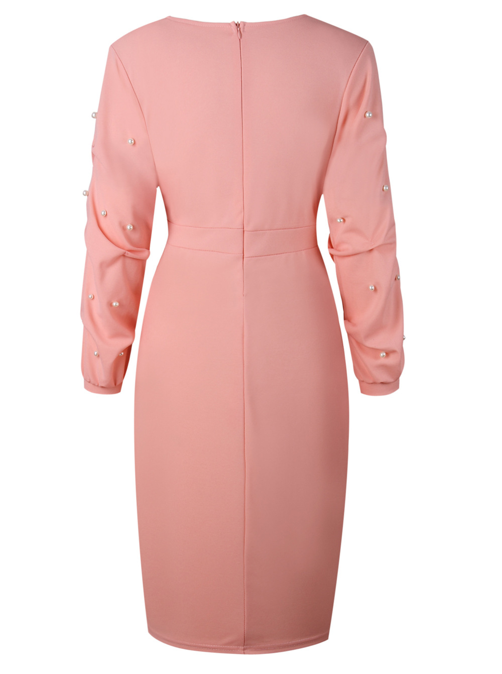 Corporate Gown Womens Summer Elegant Wrapped  Belted Floral Print Casual Sheath Pencil Fitted Dress