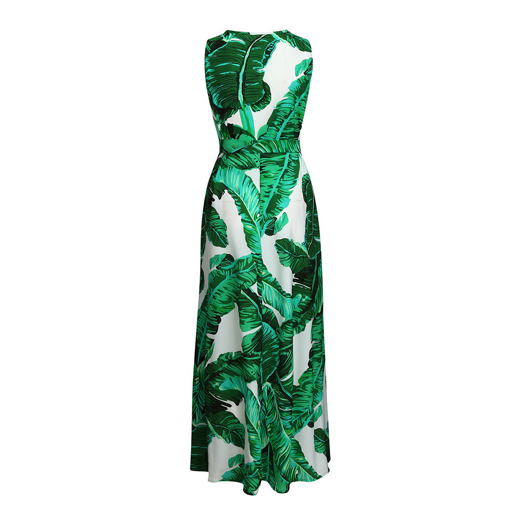 Summer Dress Women Clothing Evening Party Maxi Dress Plus Size V-neck Abbigliamento Sling dress