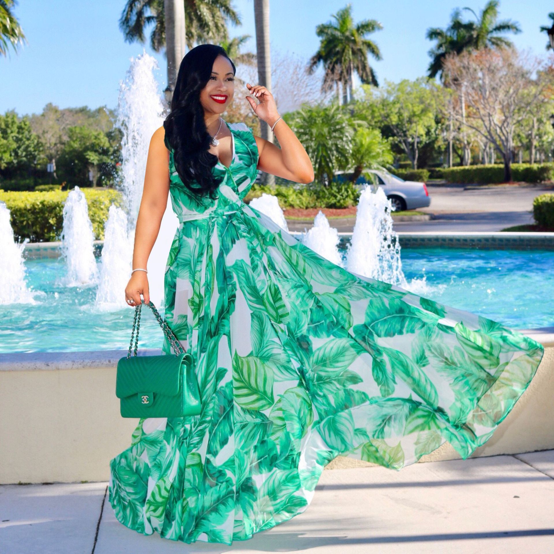 Summer Dress Women Clothing Evening Party Maxi Dress Plus Size V-neck Abbigliamento Sling dress
