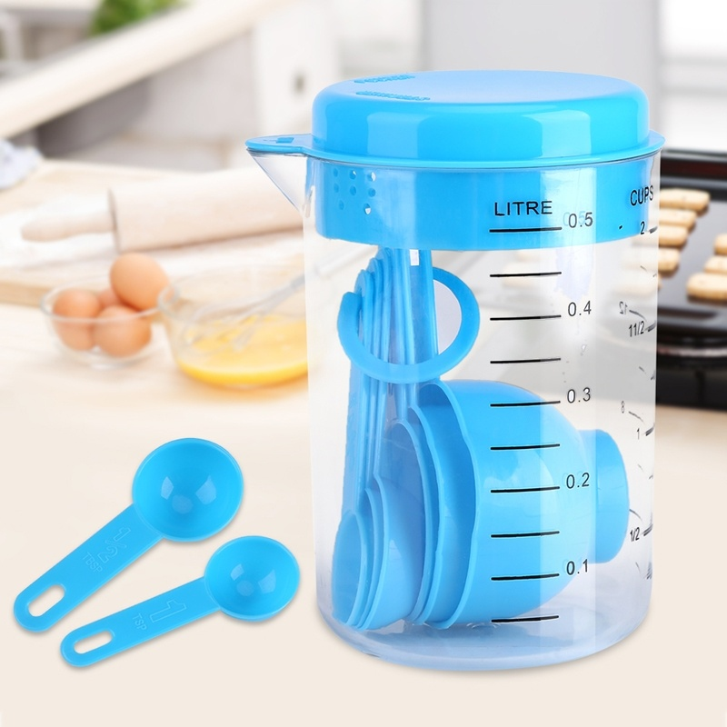 Home 7 Pcs/set PP Measuring Spoons &amp; Cups Kitchen Dining room appliancesBaking Tools