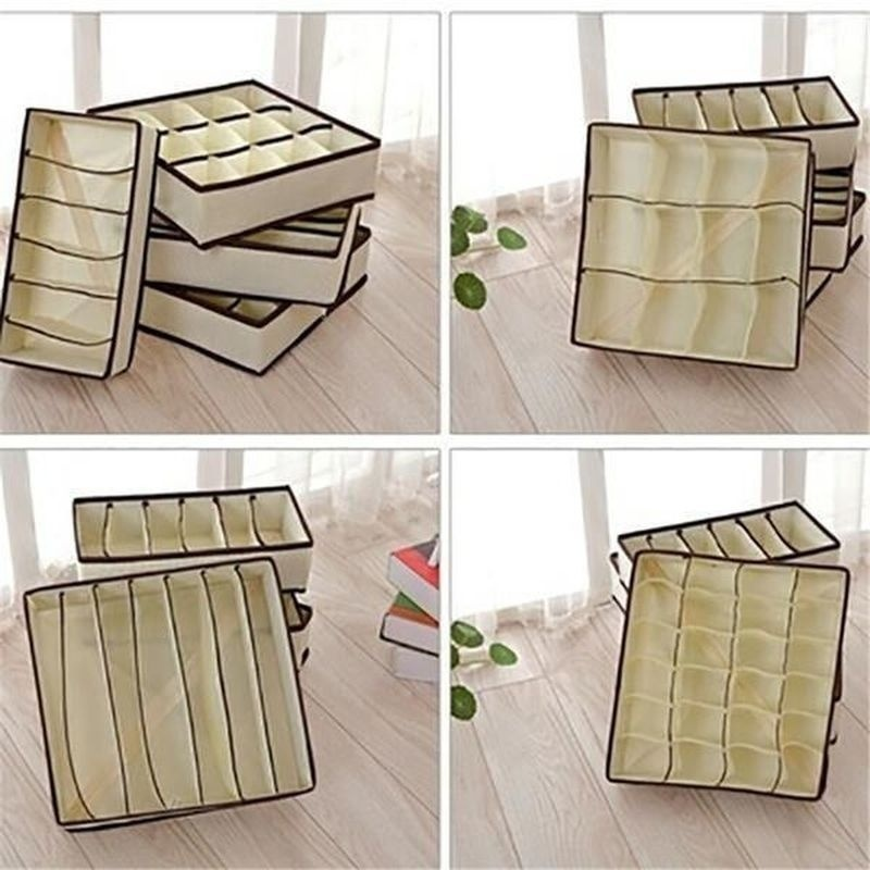 1 Pc Underwear Bra Storage Box Drawer Cabinet Storage Box Underwear Box Scarf Socks Storage Bag