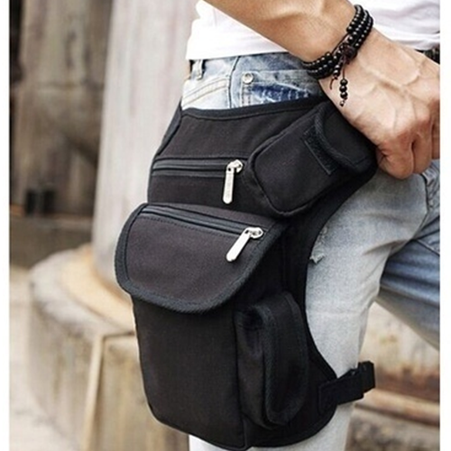 Multifunction Canvas Tactical Military Drop Leg Bag Thigh Fanny Pack Waist Belt Pouch Money Bag