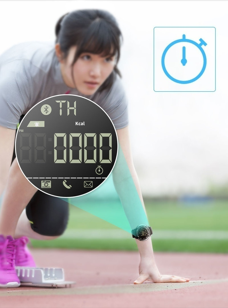 Smart Watch IP68 Waterproof 5ATM Pedometer  Long Standby Time Backlight Fitness Tracker  Smart Bands