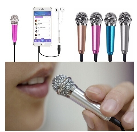 Mini Karaoke Condenser Microphone for Phone Computer Mini Phone Microphone