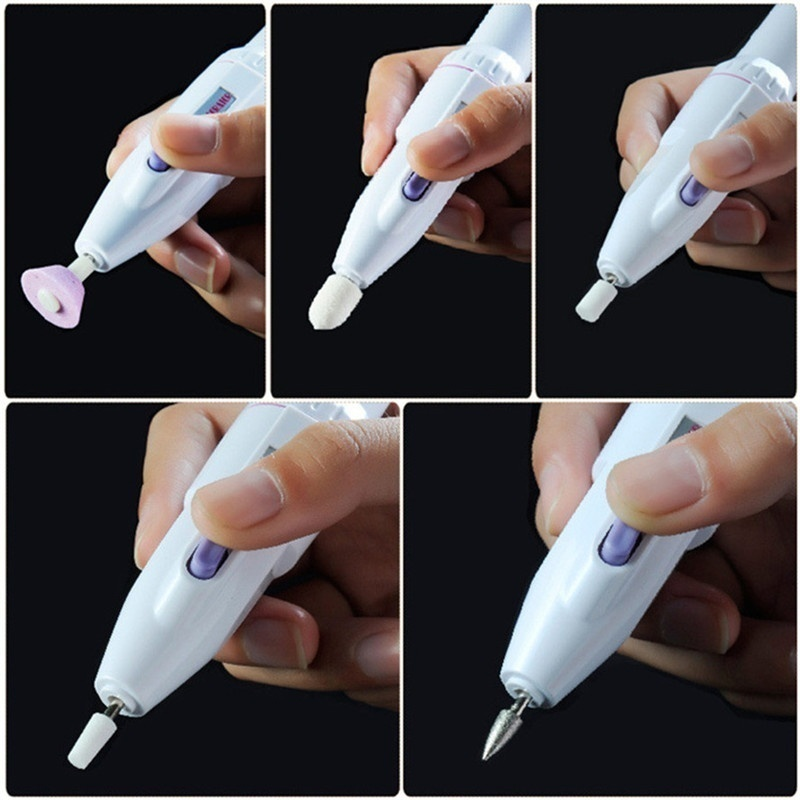 5 In 1 Combination Nail Trimming Kit Electric Salon Shaper Manicure Pedicure Polish Tool