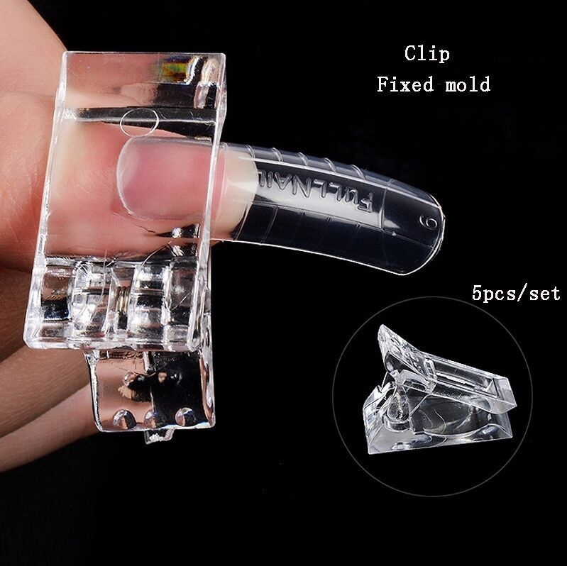 3/5pcs Clips for Fast Nail Extended Poly Builder Gel Manicure Tools