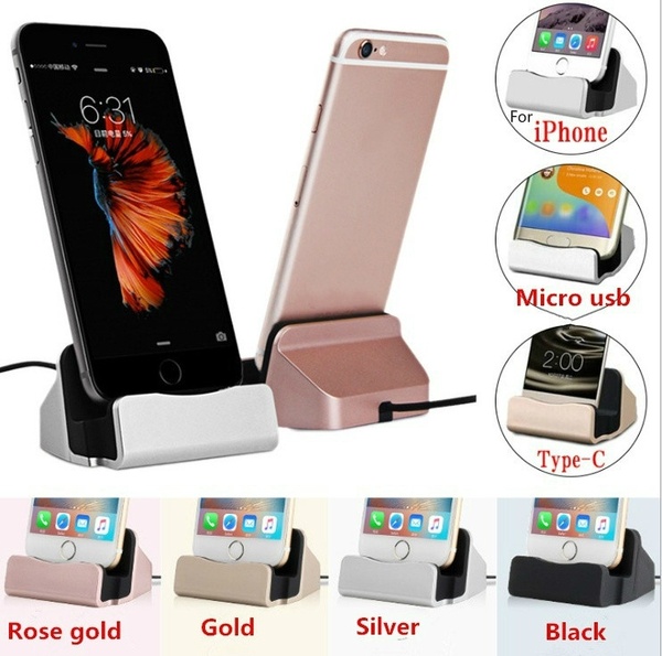 Charging Base Dock Station For IPhone X 8 7USB Charger Base For Android Type C Samsung Stand Holder