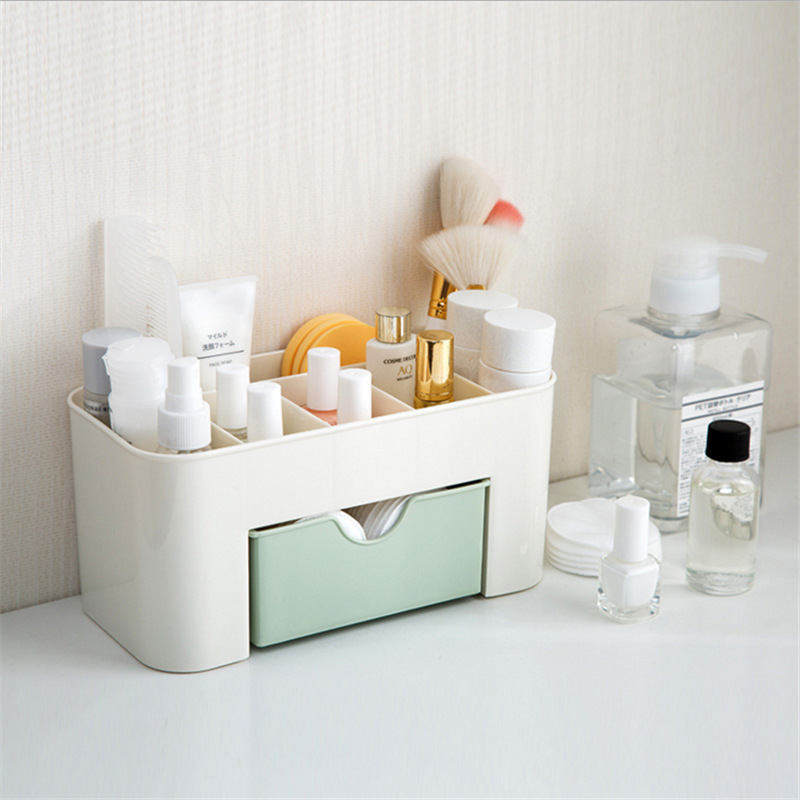 Cosmetics Box Cosmetics with Drawer Finishing desk jewelry skin care compartment dressing box