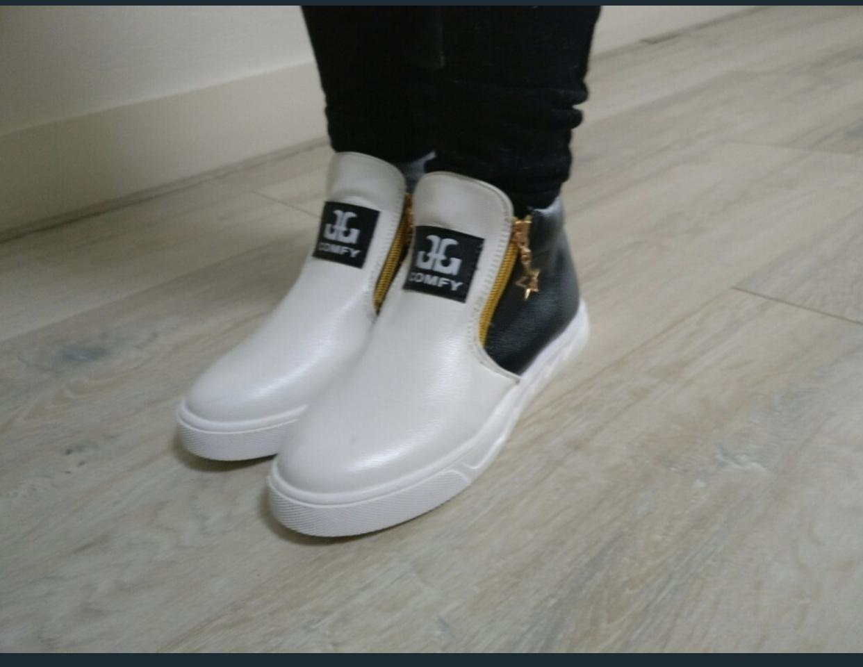 Newstylish Boys Grils Kids Casual Ankle Boots Children Zipper Stars PU Leather