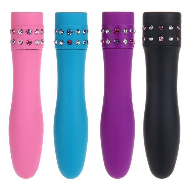 Elegant Fashion Diamond Vibrator Portable Female massager Rods