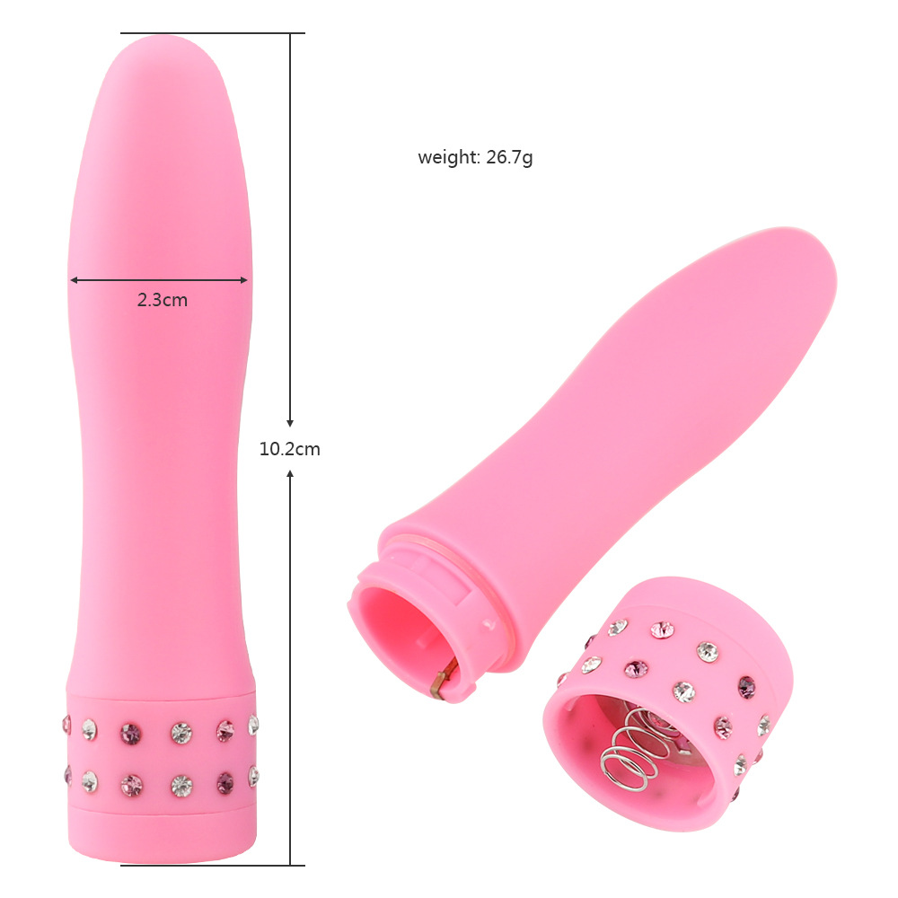 Elegant Fashion Diamond Vibrator Portable Female massager Rods - image 3