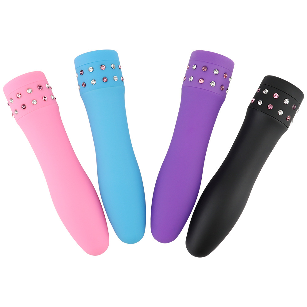 Elegant Fashion Diamond Vibrator Portable Female massager Rods - image 4