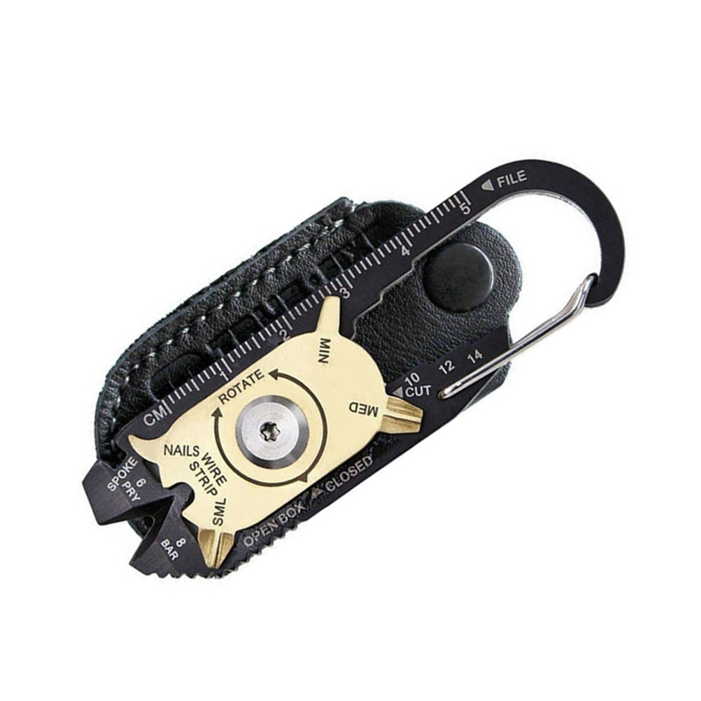 Outdoor EDC Keychain 20-in-1 Pocket Multi Tool Bottle Opener Wrench Screwdriver