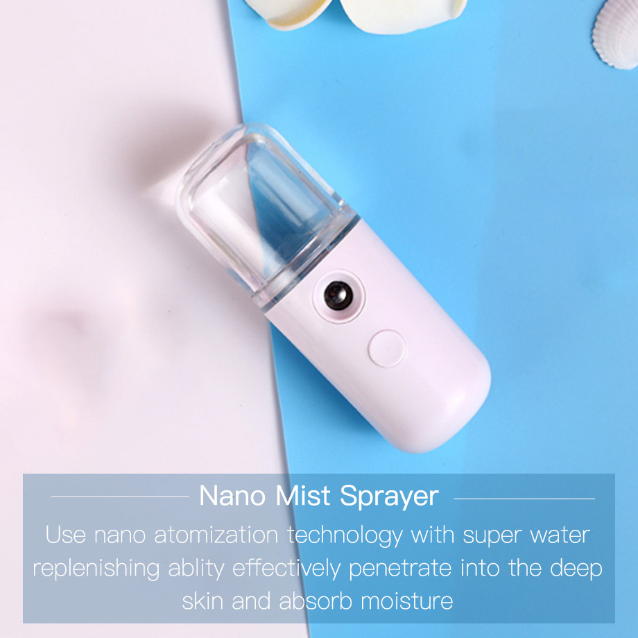 Portable USB Charging Nano Handy Moisturizing Humidifier Face Mist Spray Hydration Sprayer
