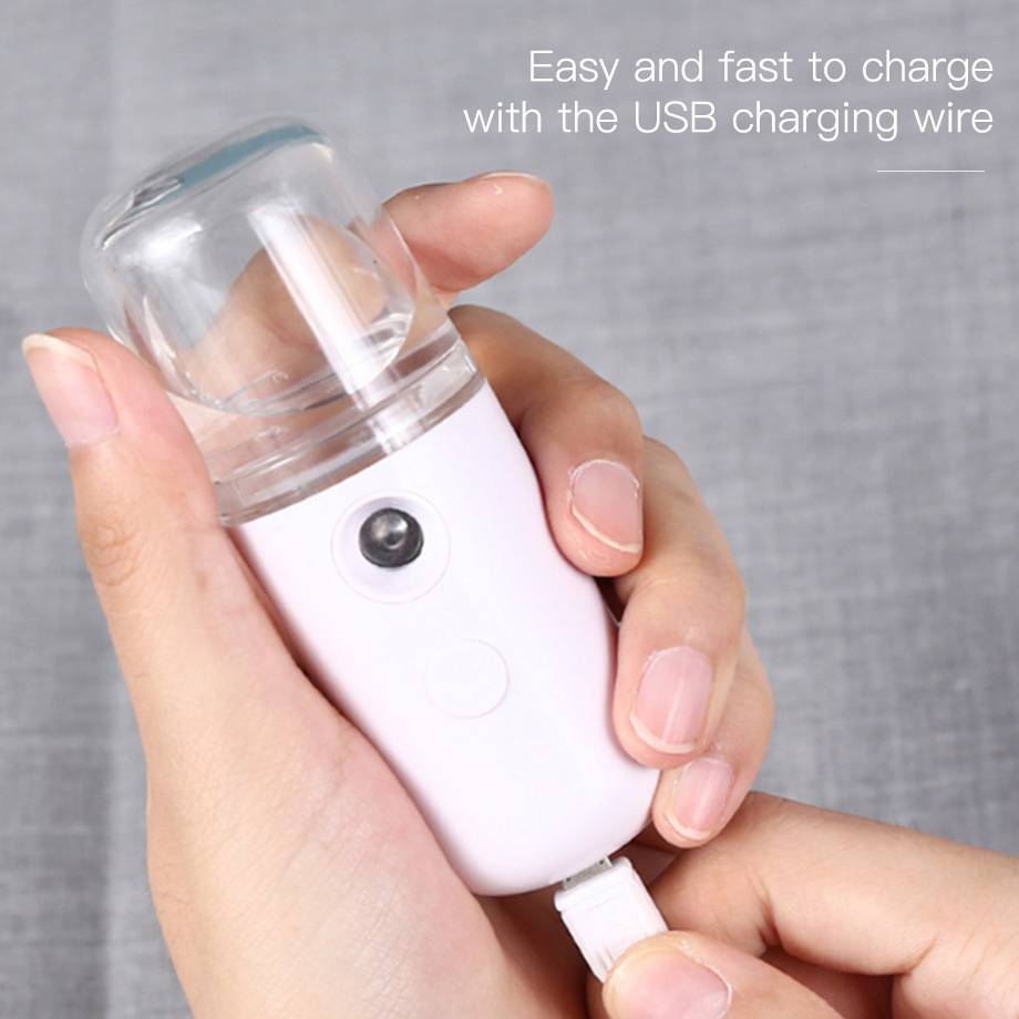 Portable USB Charging Nano Handy Moisturizing Humidifier Face Mist Spray Hydration Sprayer