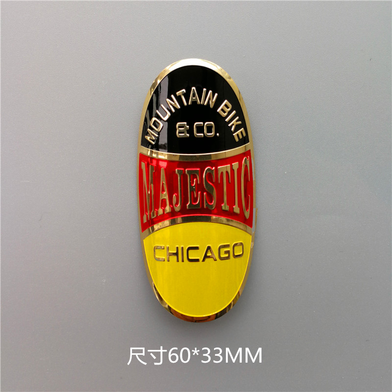 Alloy Head Badge Decals Sticker FOR BMX Bicycle Front Fork Fixed Gear Tube DIY protection Stickers