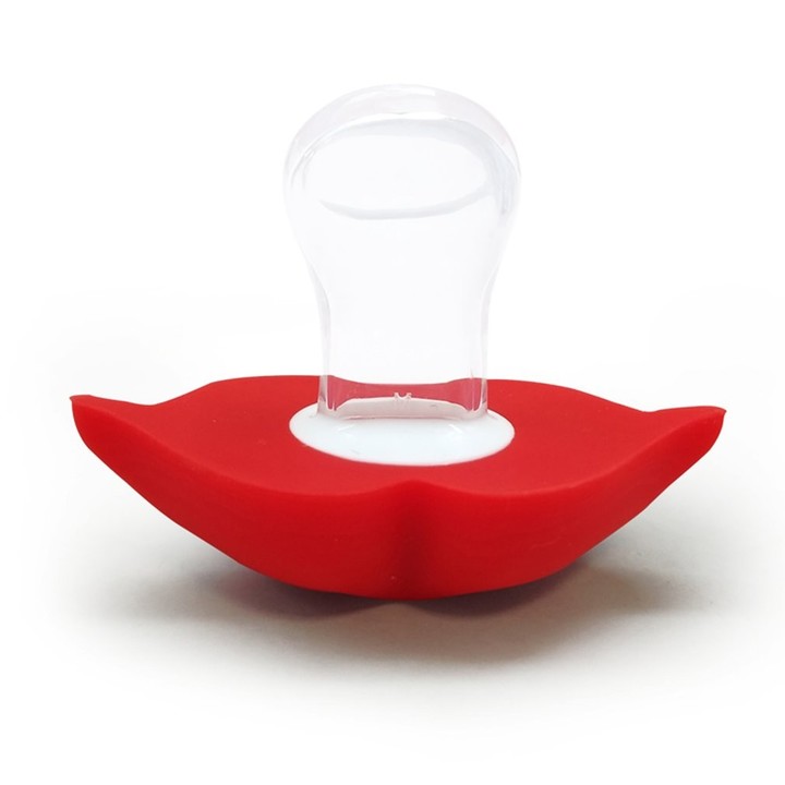 Food Grade Silicone Baby Pacifier Lip Mouth Shape Infant Toddler Baby Soother