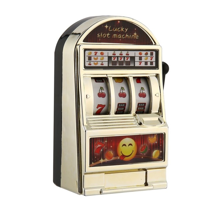 Children' s Slot Machine Mini Toy Lucky Birthday Gift Kids Safe New 1Piece
