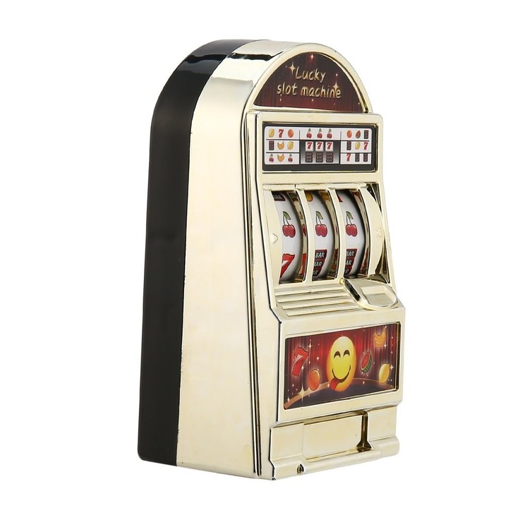 Children' s Slot Machine Mini Toy Lucky Birthday Gift Kids Safe New 1Piece