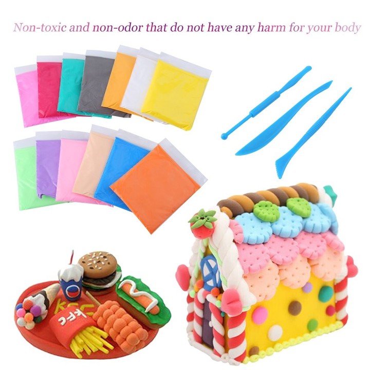 24colors 24pcs Kids Learning Soft Polymer Modelling DIY Polymer Clay Playdough