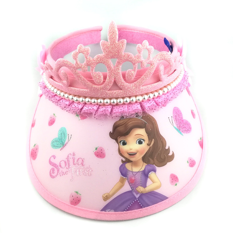 Disneyland Princess Sophia Baby Hat children's sun hat sunscreen sunshade hat girl air permeability