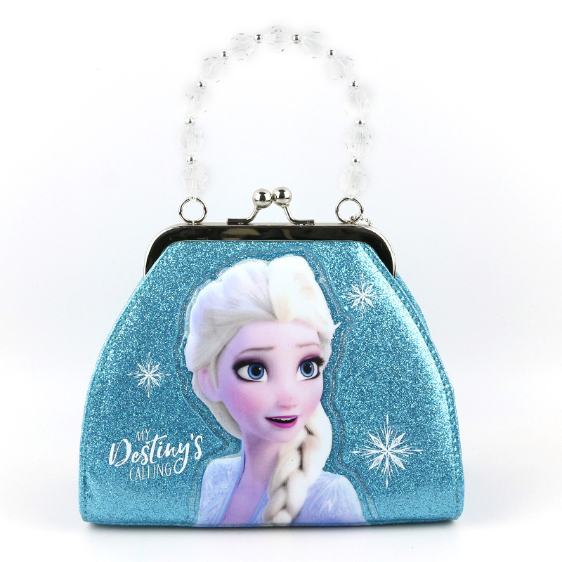 Disney children's handbag ice and snow lucky handbag baby girl's messenger bag birthday Wallet