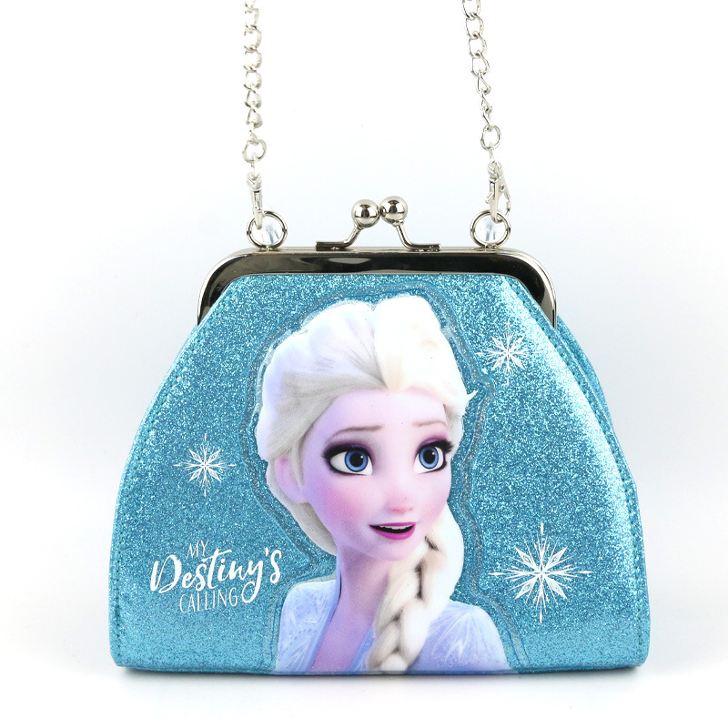 Disney children's handbag ice and snow lucky handbag baby girl's messenger bag birthday Wallet