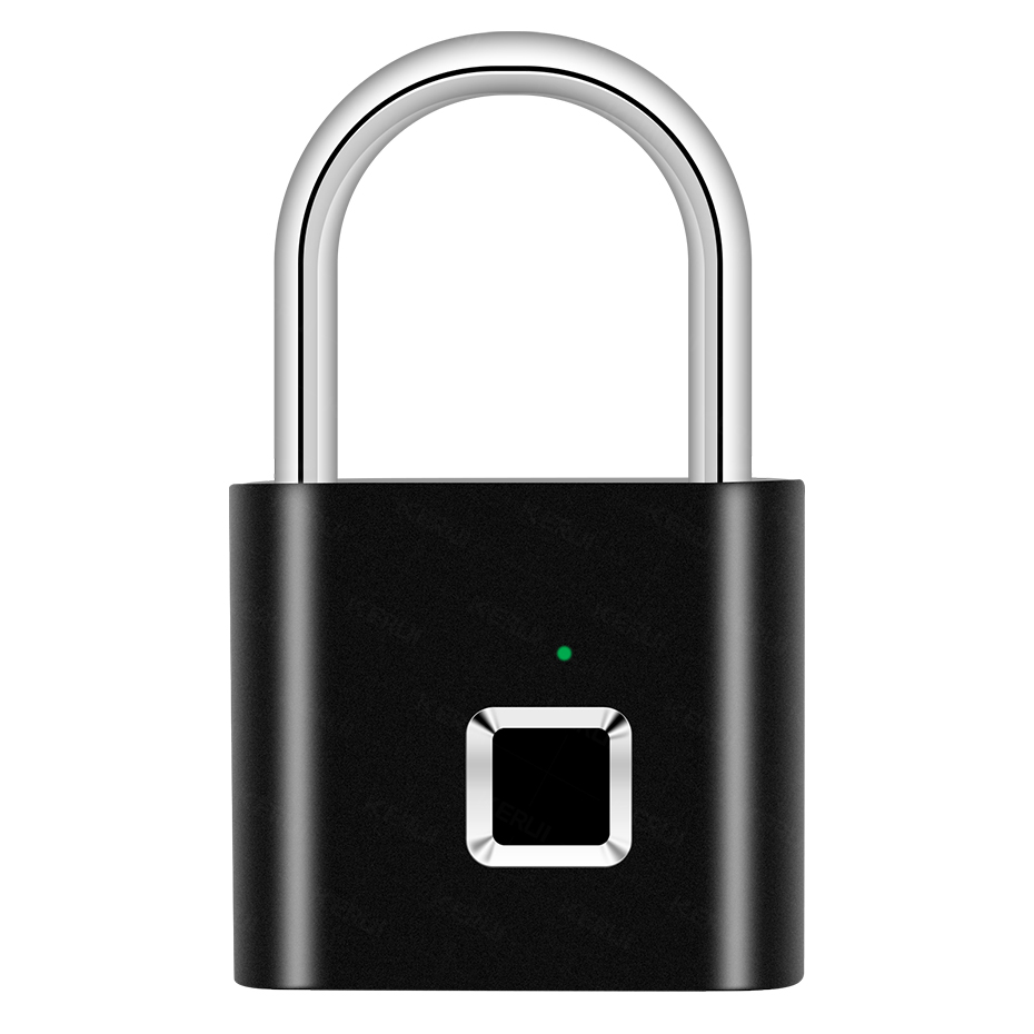 Waterproof USB Charging Fingerprint Lock Smart Padlock door lock 0.1sec Unlock Portable Anti-theft