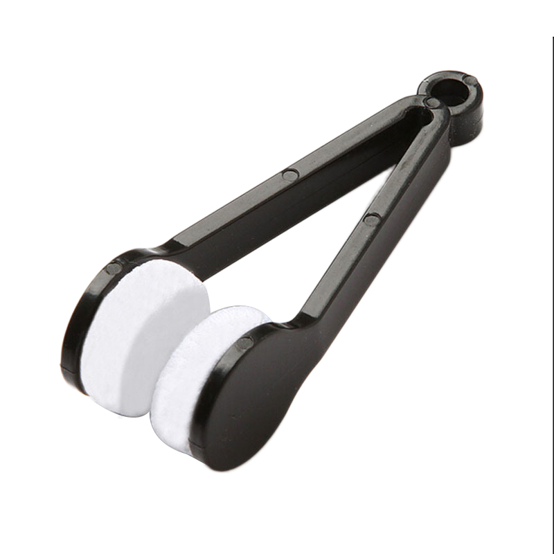 1PC Mini Two-side Glasses Brush Microfiber Spectacles Cleaner Glasses Cleaning Rub Cleaner