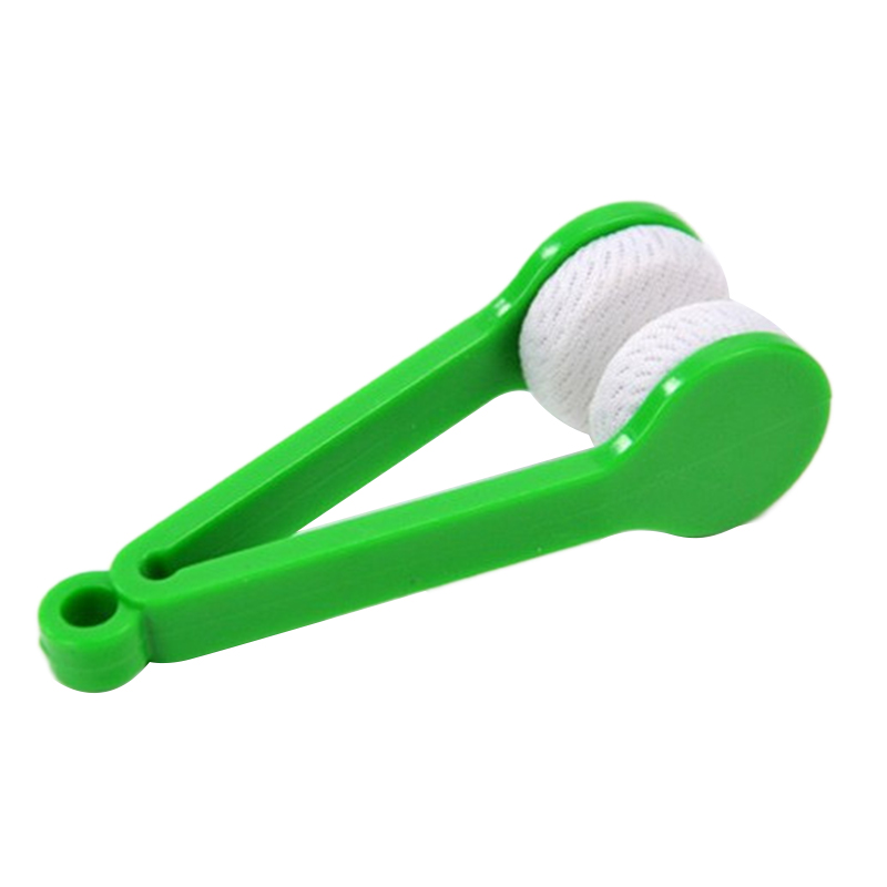 1PC Mini Two-side Glasses Brush Microfiber Spectacles Cleaner Glasses Cleaning Rub Cleaner