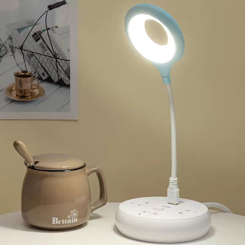 Power bank USB eye protection lamp LED small desk lamp study student desk bedroom girl heart