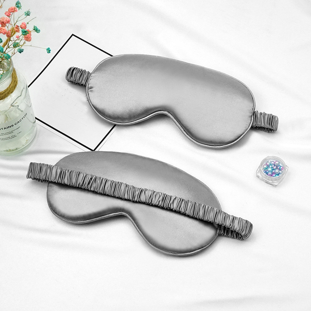 1pcs Women Imitated Silk Sleep Eye Mask Portable Travel Eyepatch Nap Eye Patch Rest Blindfold