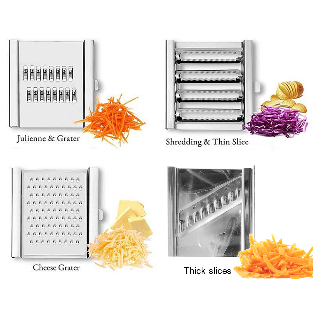 Stainless Steel Kitchen Mandoline Slicer Multi Blade Adjutsable Peeler For Fruits Vegetables Kitchen