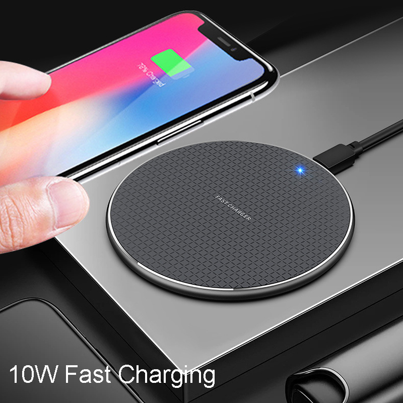 Wireless Charger 10W Power Quick Charging For Samsung S8 S9 10 Wireless Fast Charger Pad For iPhone