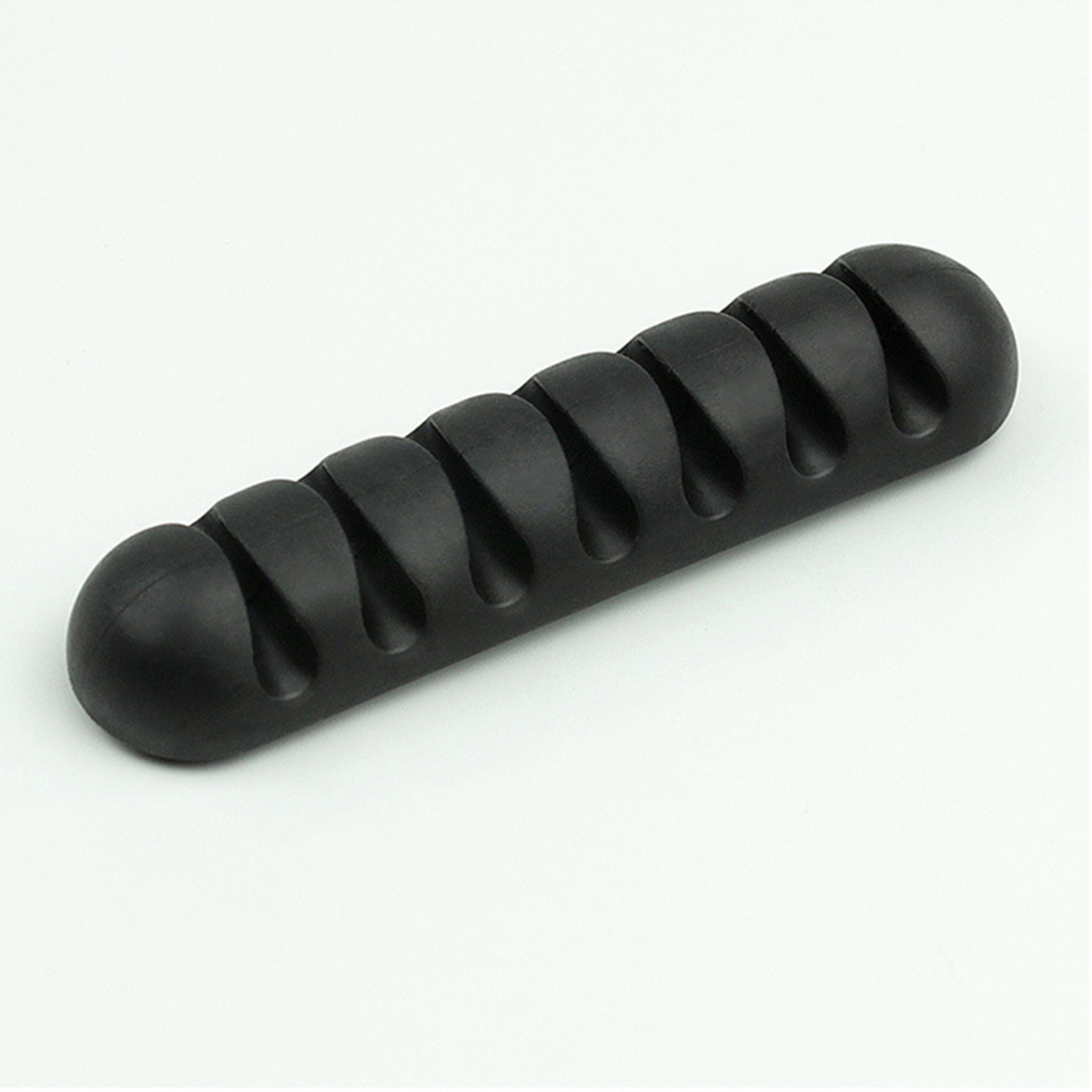 7 Holes USB Cable Organizer  Cable Clamp  Wire Winder Headphone Earphone Holder Cord Silicone Clip