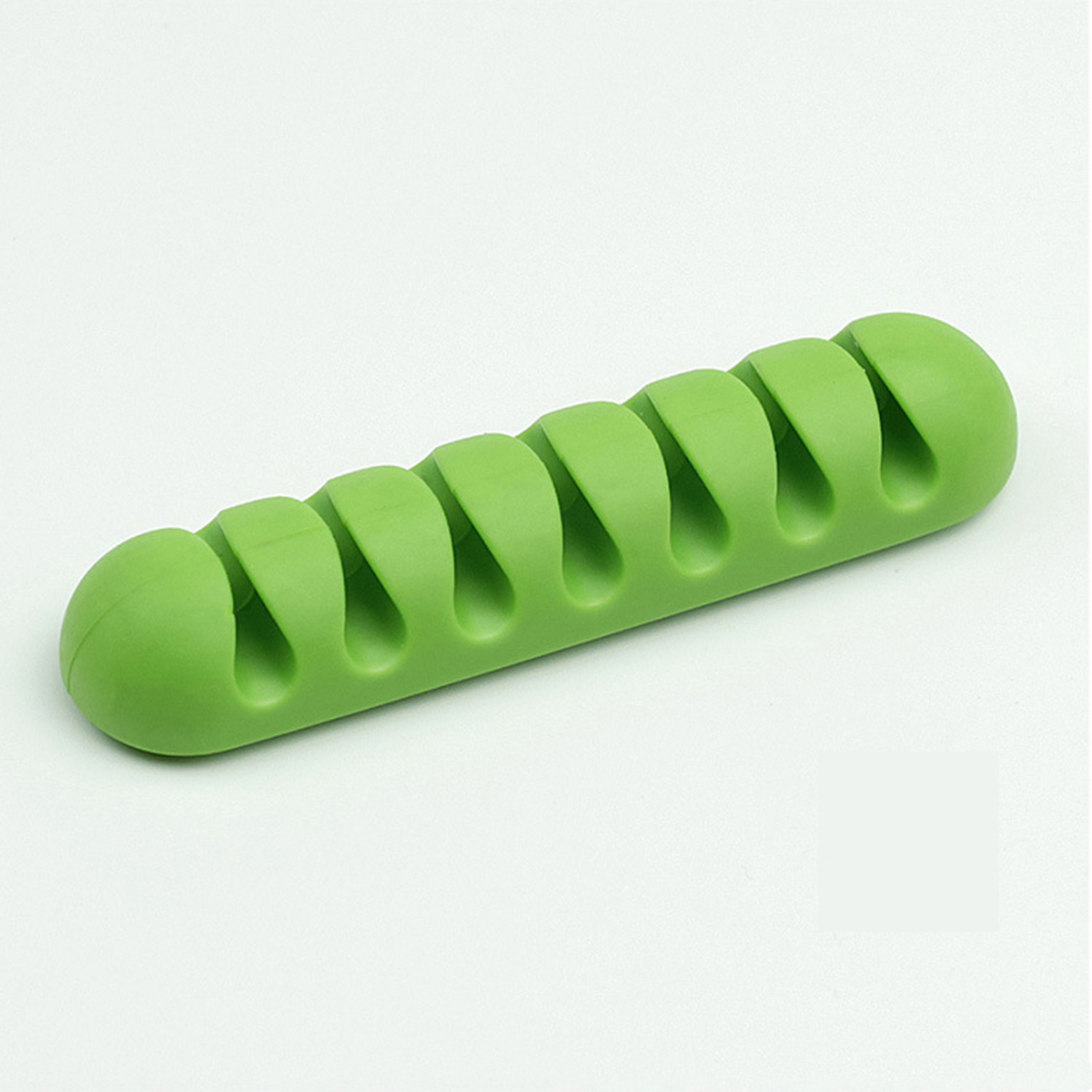 7 Holes USB Cable Organizer  Cable Clamp  Wire Winder Headphone Earphone Holder Cord Silicone Clip